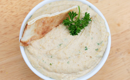 Hummus or Bean Dip with Pita Bread